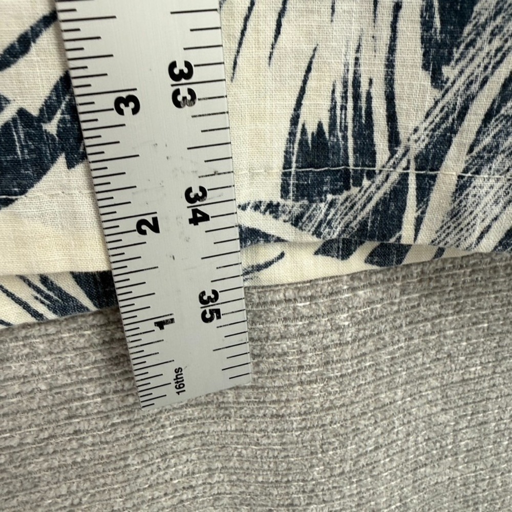 Reyn Spooner Sz 3XL Blue White Abstract Bold Frond Tribal Hawaiian Kloth Popover - Picture 6 of 13